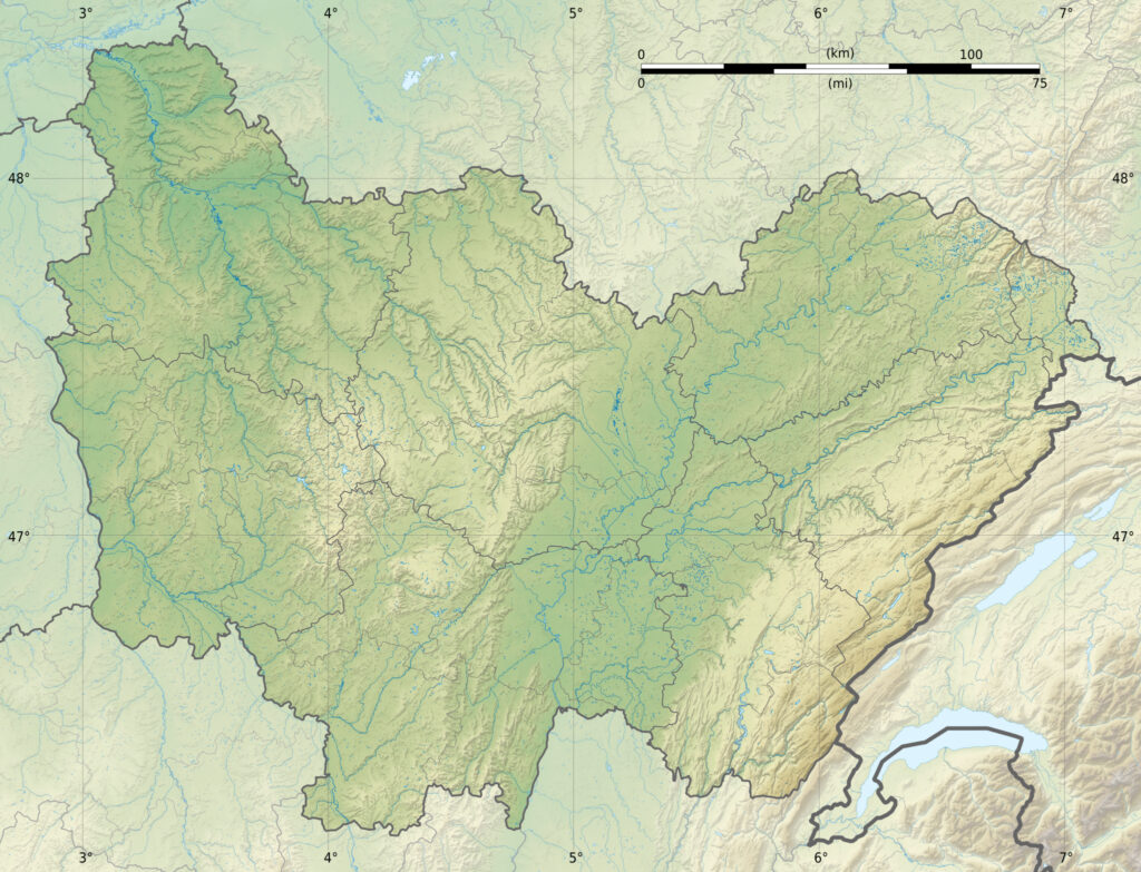 Carte Vierge De Bourgogne Franche Comt