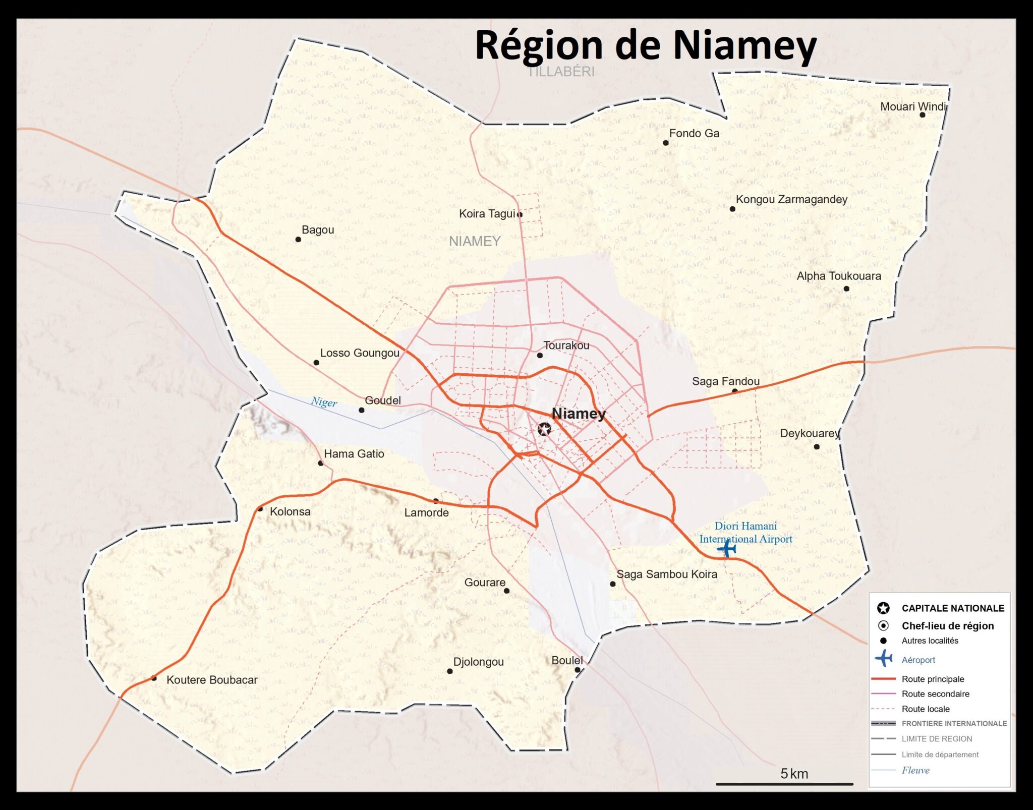 Carte De Niamey