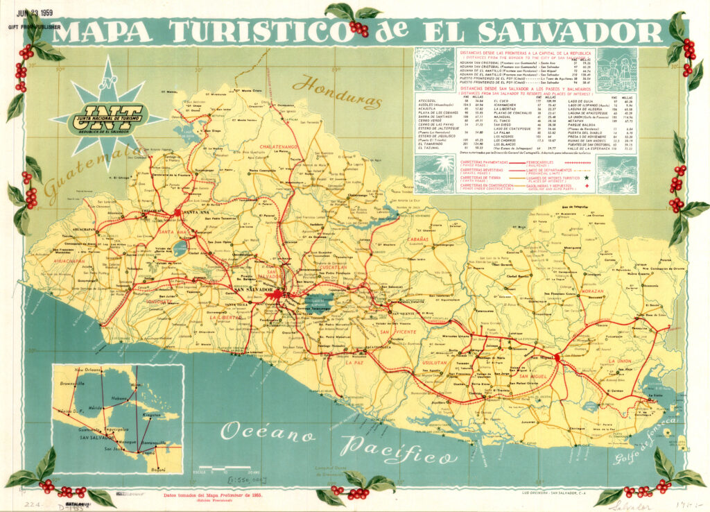 Carte Touristique Du Salvador