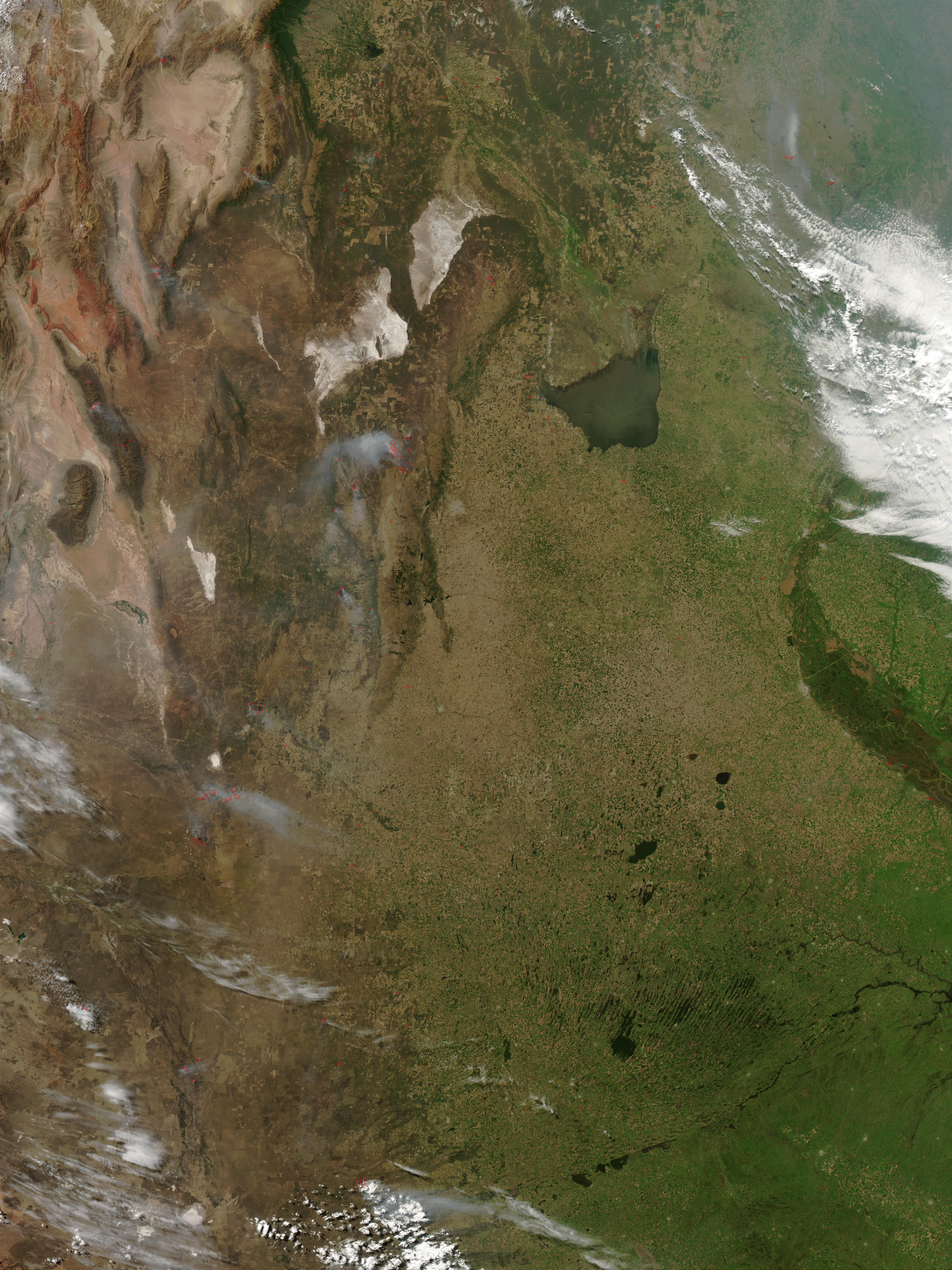 Imagen Satelital De La Argentina Central Gifex