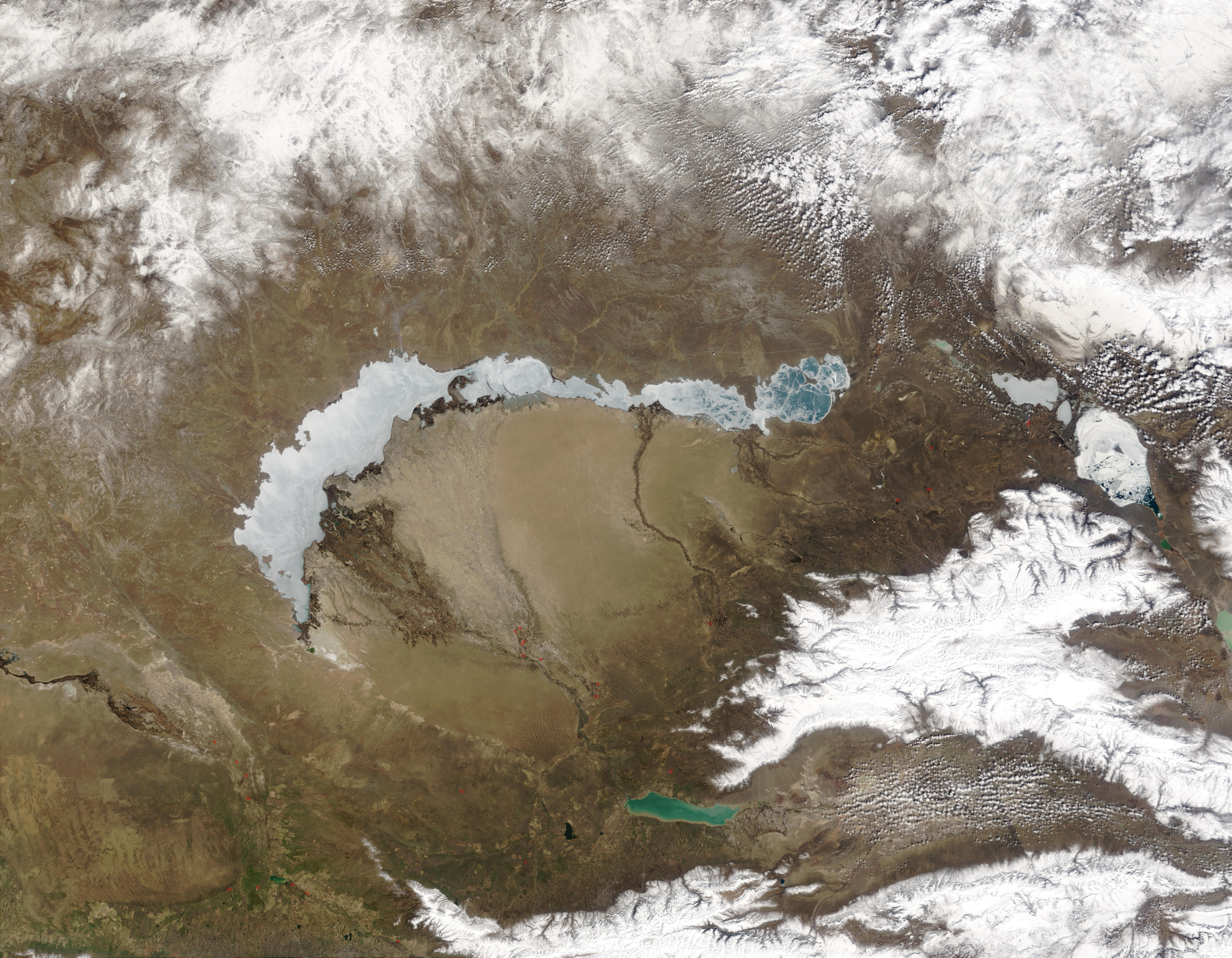 Lake Balkhash Kazakhstan Full Size