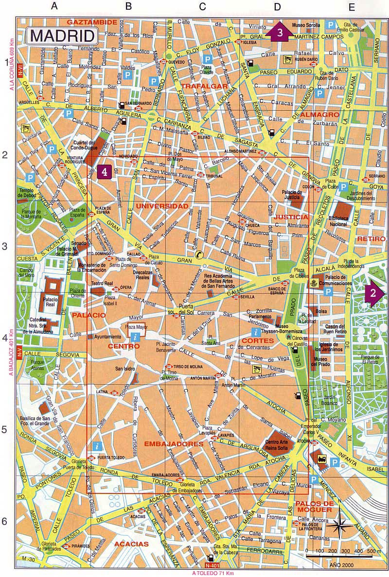 Mapa De Madrid Tamaño Completo 9780