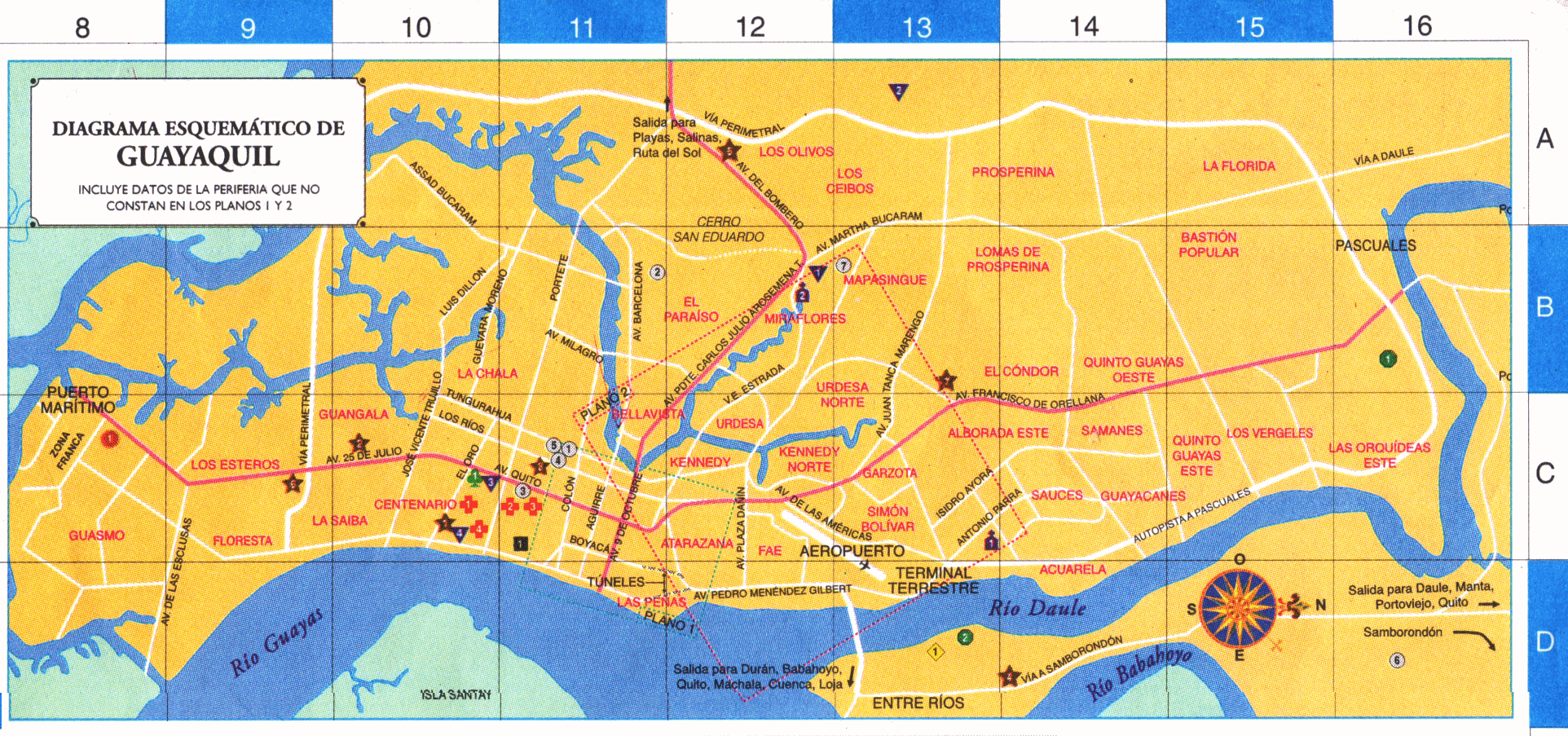 Plano de Guayaquil Tamaño completo Gifex