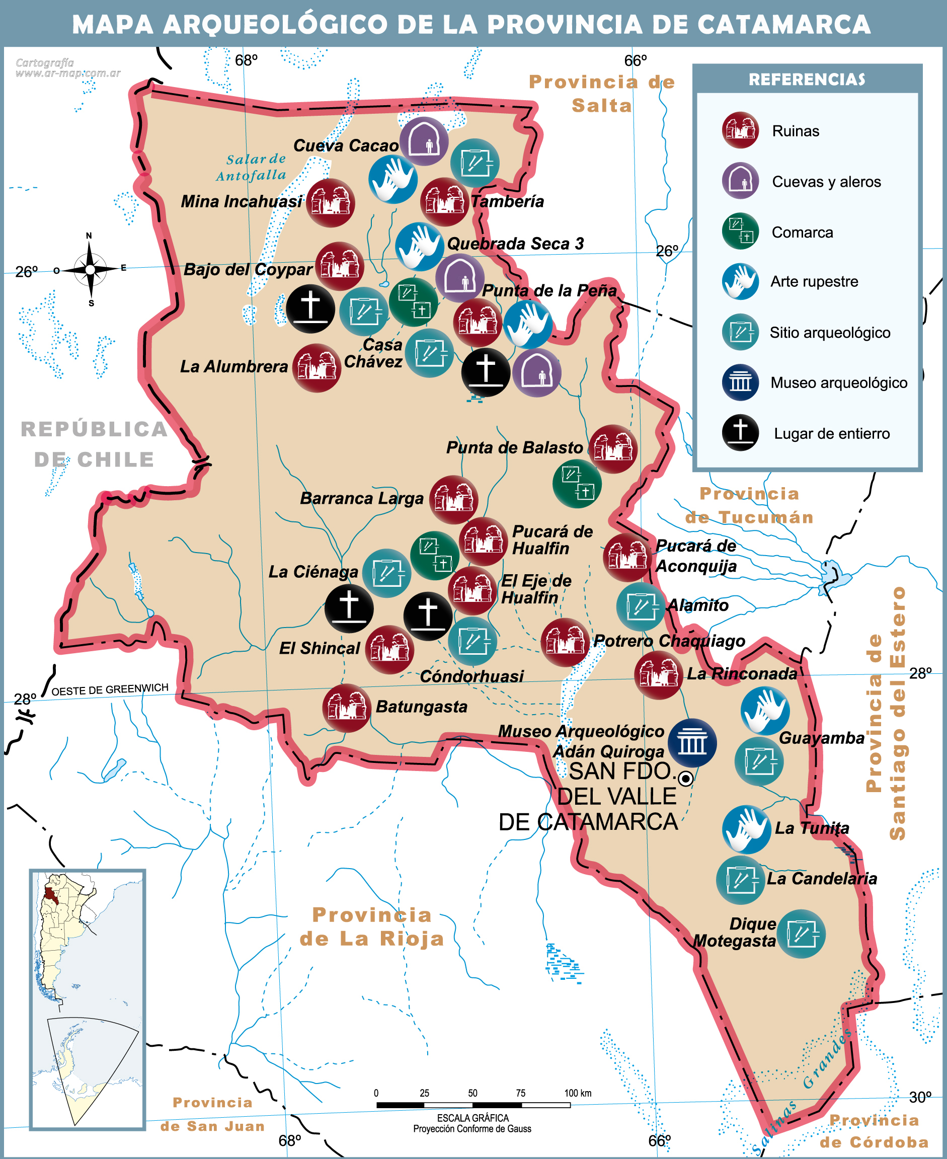 Mapa Arqueol Gico De La Provincia De Catamarca Gifex