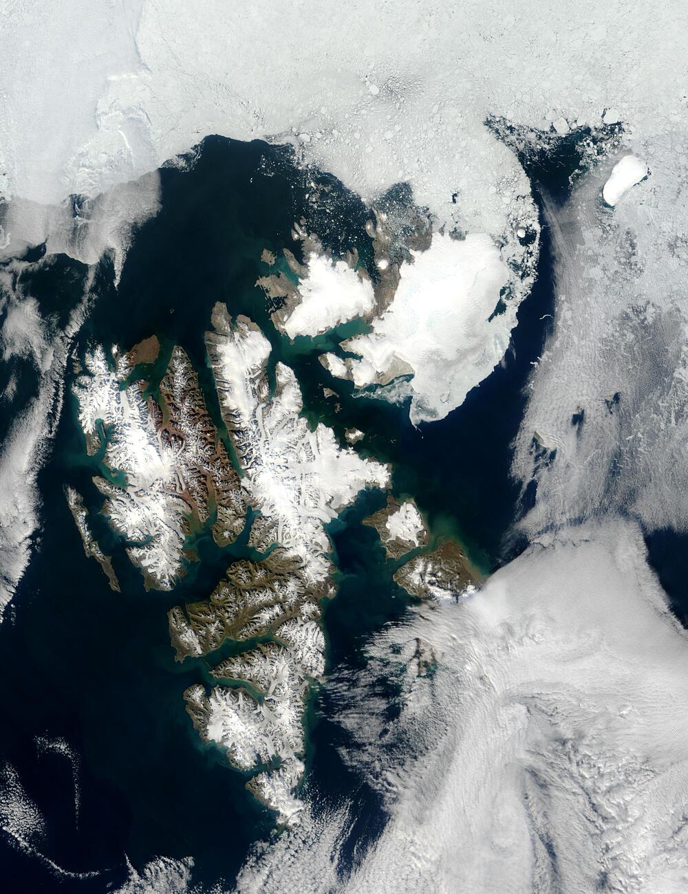 Svalbard Océano Ártico Tamaño completo Gifex