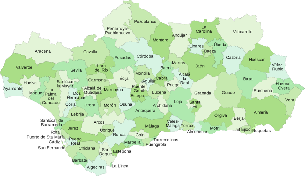 Partidos Judiciales De Andaluc A Tama O Completo Gifex