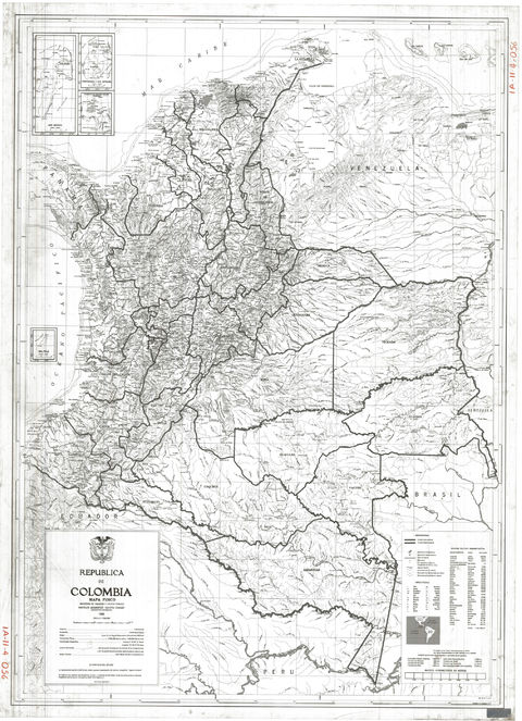 Physical Map Of Colombia Gifex