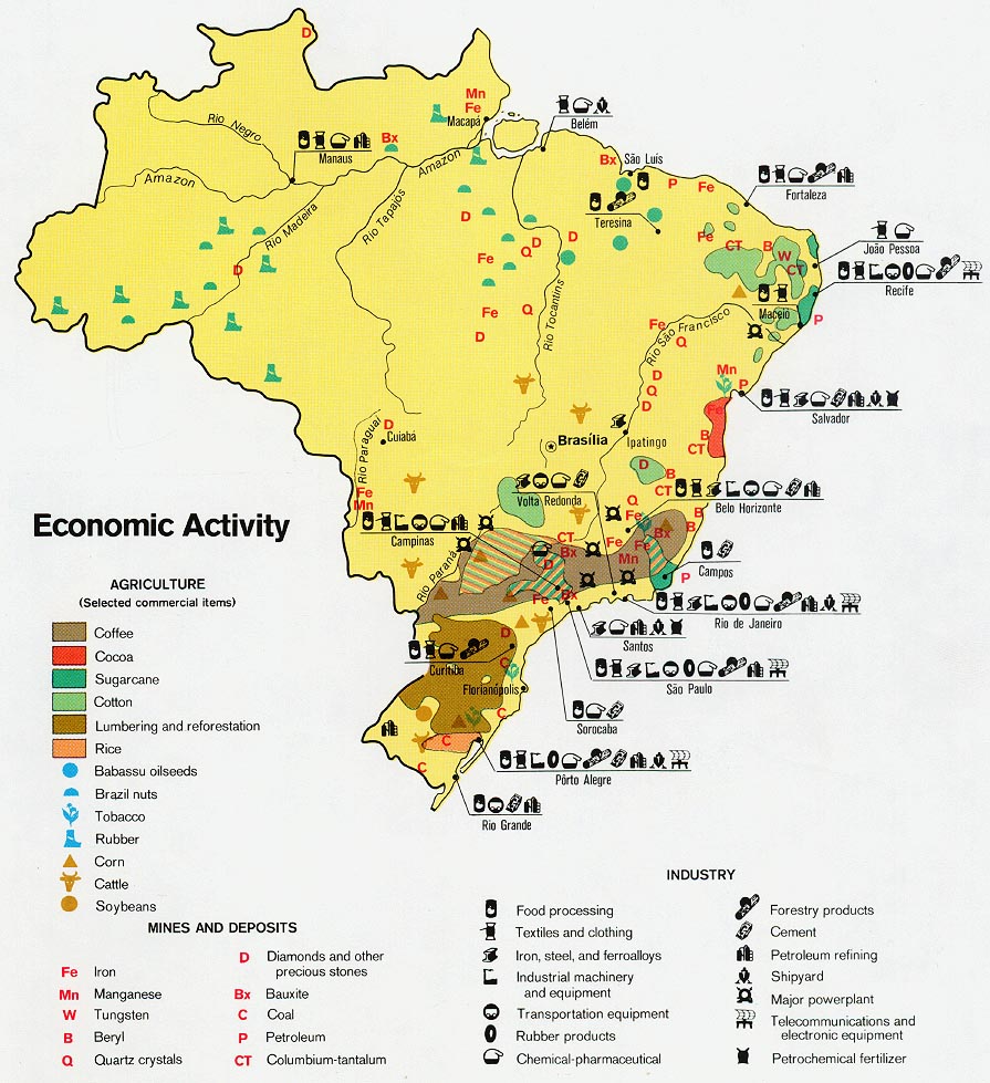Brazil Economic Activity Map