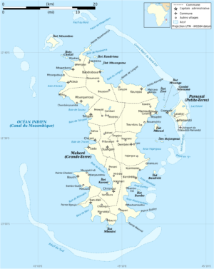 Quelles sont les communes et villages de Mayotte ?
