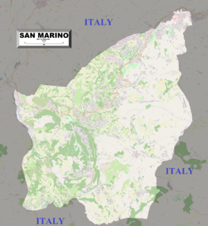 Carte de Saint-Marin
