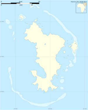 Carte vierge de Mayotte