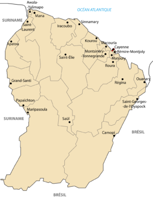 Quelles sont les communes et villages de la Guyane ?