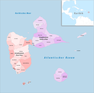 Quels sont les arrondissements de la Guadeloupe ?