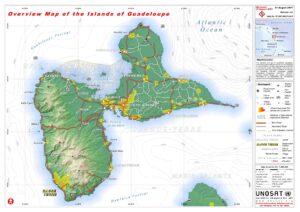 Carte topographique de la Guadeloupe