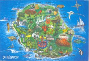Carte touristique de La Réunion