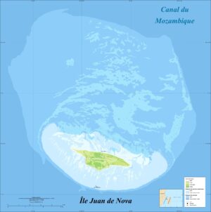 Carte de l’île Juan de Nova