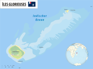 Carte des îles Glorieuses