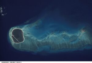 Image satellite des îles Glorieuses.