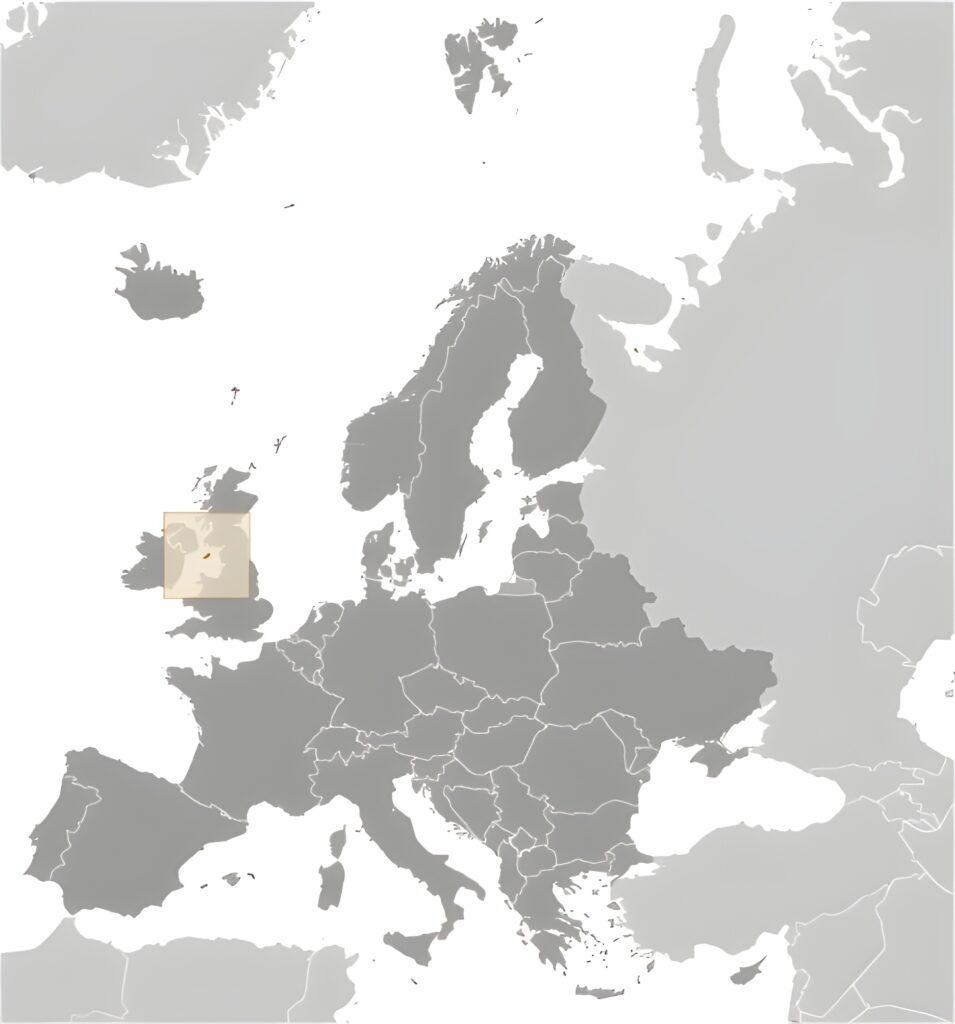 Carte de localisation de l’île de Man
