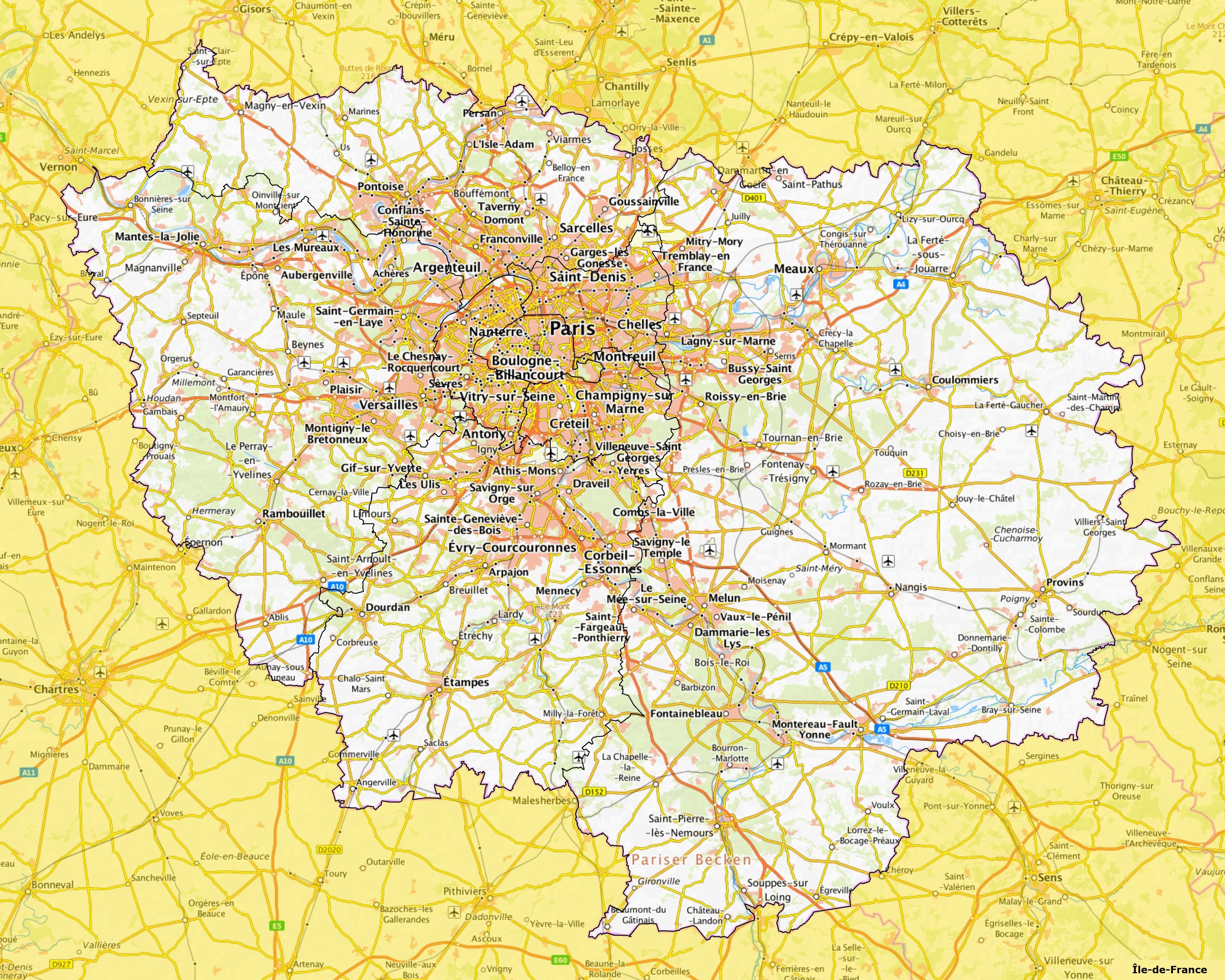 Carte De L le de France