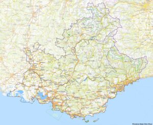 Carte de Provence-Alpes-Côte d’Azur