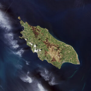 Photo satellite de l’île de Man