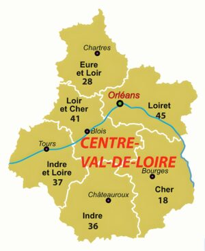 Quels sont les départements de Centre-Val de Loire ?