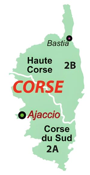 Quels sont les départements de Corse ?