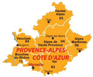 Quels sont les départements de Provence-Alpes-Côte d’Azur ?