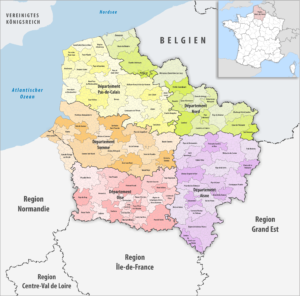 Principales villes et communes des Hauts-de-France