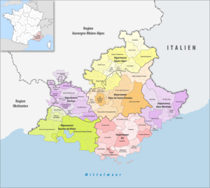 Principales villes et communes de Provence-Alpes-Côte d’Azur