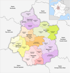 Quels sont les arrondissements de Centre-Val de Loire ?