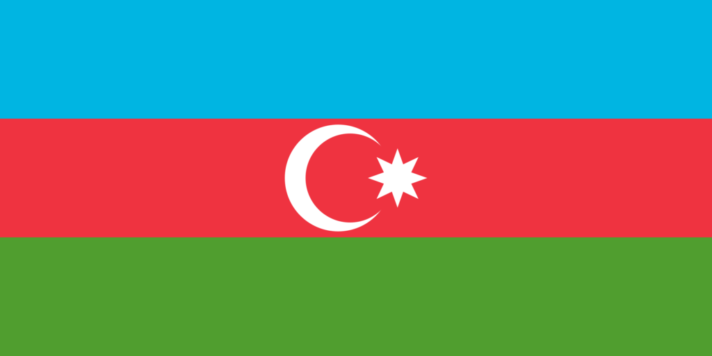 Le drapeau de l'Azerbaïdjan