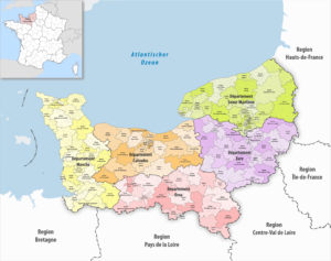 Carte des cantons de Normandie