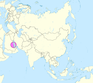 Carte de localisation de Bahreïn en Asie.