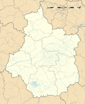 Carte vierge de Centre-Val de Loire