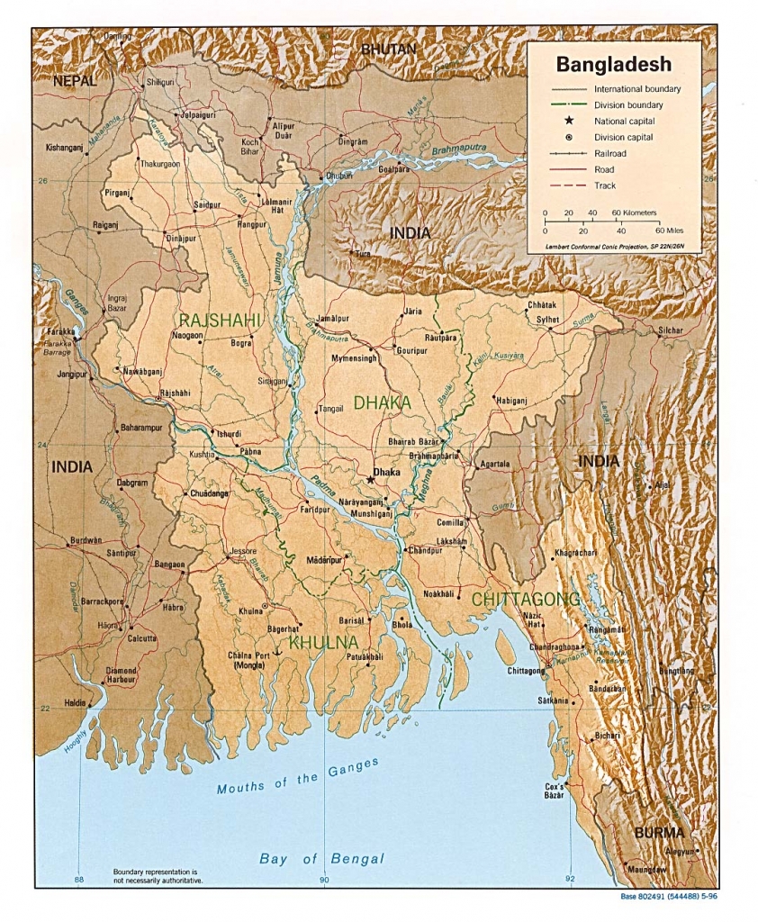 Carte du Bangladesh