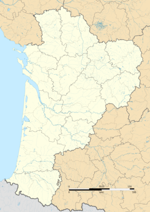 Carte vierge de Nouvelle-Aquitaine