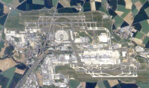Image satellite de l'aéroport de Paris-Charles-de-Gaulle.