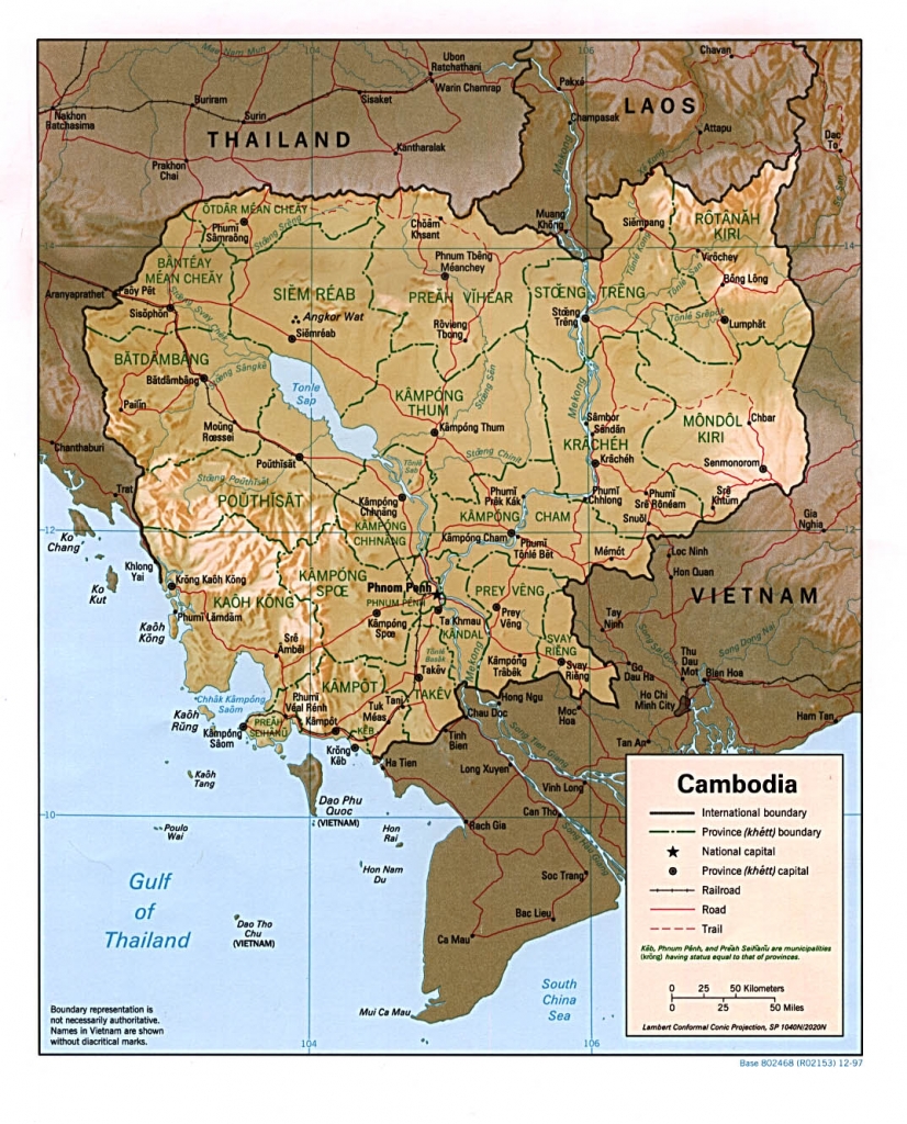 Carte du Cambodge