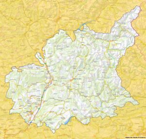 Carte des Alpes-de-Haute-Provence