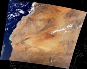 Image satellite du nord-ouest de l’Afrique