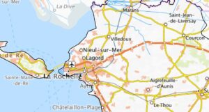 Carte des environs de La Rochelle.