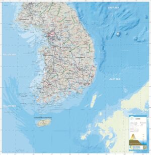 Carte de la Corée du Sud