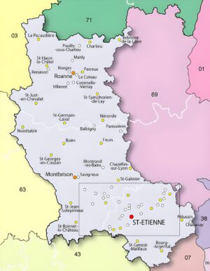 Carte de la Loire