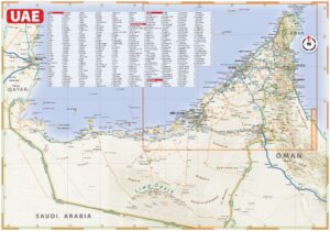 Carte des Émirats Arabes Unis