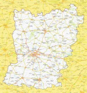 Carte de la Mayenne