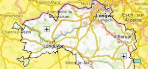 Carte des environs de Longwy.