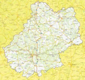 Carte Physique Du D partement Du Lot Carte Physique Du D partement Du Lot