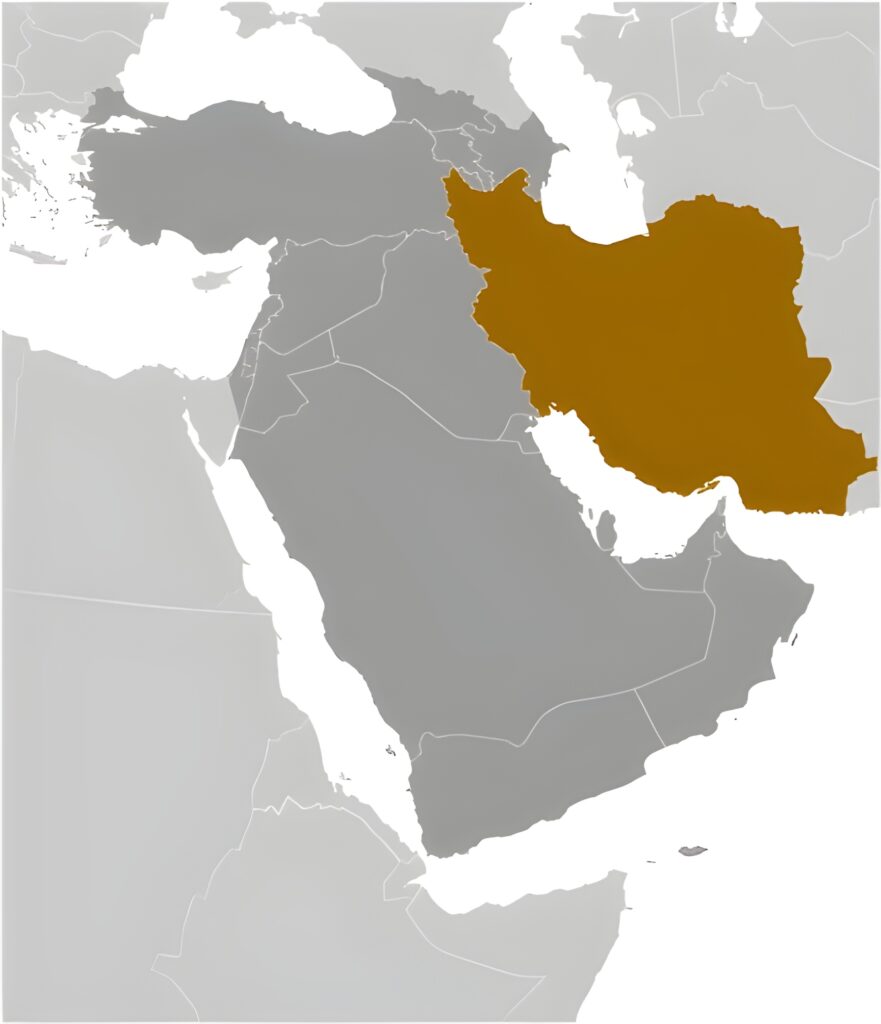 Carte de localisation de l’Iran